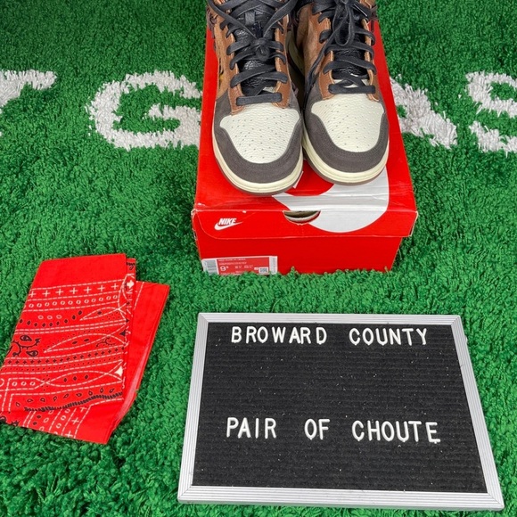 dunk high x bodega fauna brown